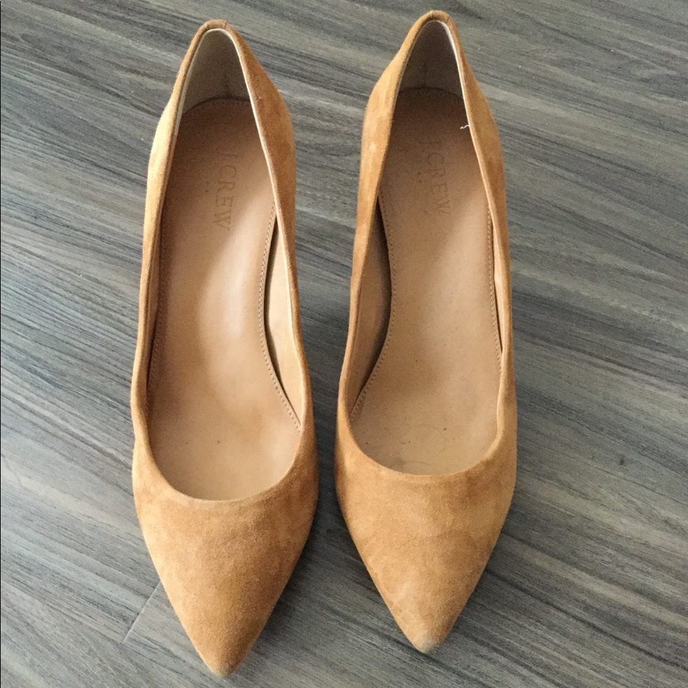 Tan Suede J.Crew Heels